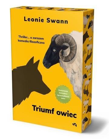 Okładka: Triumf owiec. Thriller... a zarazem komedia filozoficzna (ilustrowane brzegi)