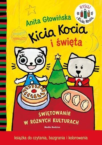 Okładka: Kicia Kocia i święta. Kolorowanka. Kicia Kocia