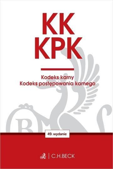 Okładka: KK. KPK. Kodeks karny. Kodeks postępowania karnego. Edycja Prokuratorska wyd. 49
