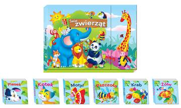 Pakiet świat zwierząt teczka z książeczkami