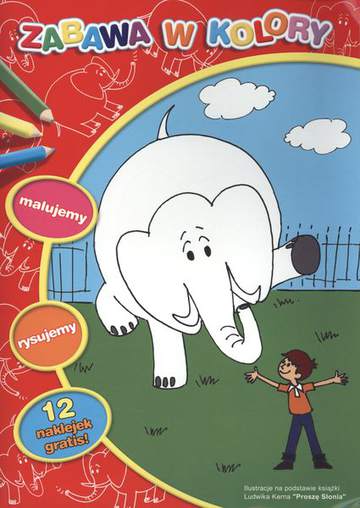 Proszę słonia zabawa w kolory