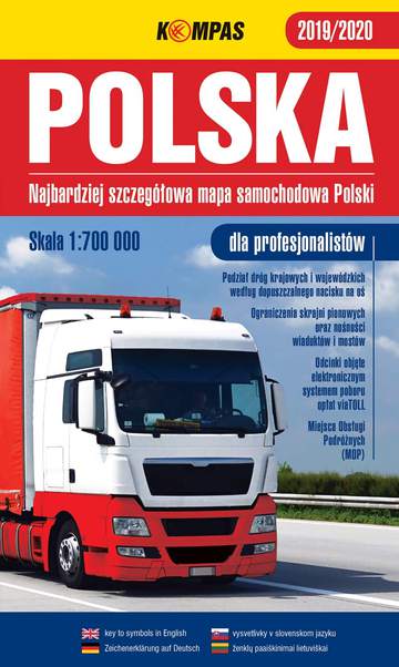 Polska 2019/2020 mapa samochodowa dla profesjonalistów skala 1:700 000