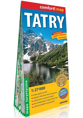 Tatry laminowana mapa turystyczna