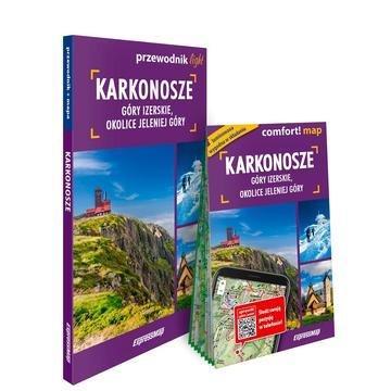 Okładka: Karkonosze Góry Izerskie okolice Jeleniej Góry light przewodnik + mapa 2026