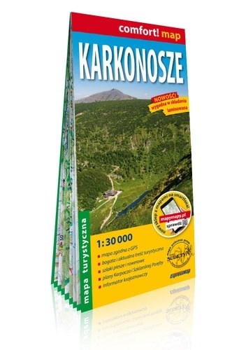 Karkonosze laminowana mapa turystyczna