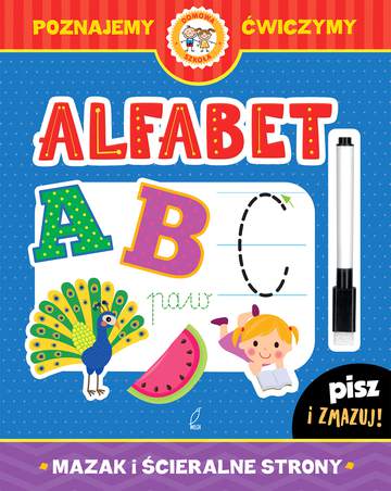 Alfabet mazak i ścieralne strony