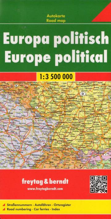 Mapa Europa polityczno-drogowa 1:3 500 000 FB