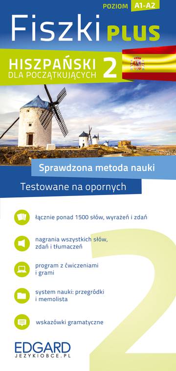 Hiszpański. Fiszki PLUS dla początkujących 2. Poziom A1-A2 wyd. 2