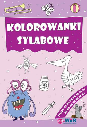 Kolorowanki sylabowe Sylaby ze spółgłoskami P,M