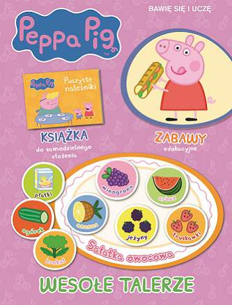 Wesołe talerze bawię się i uczę Świnka Peppa