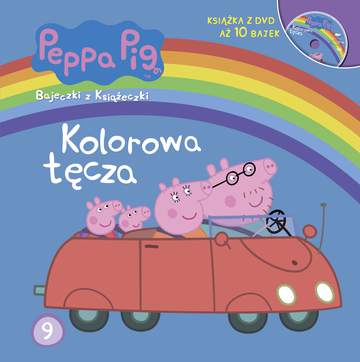 Kolorowa tęcza Świnka Peppa bajeczki z książeczki + dvd