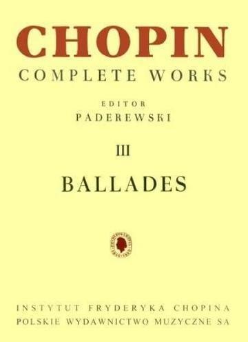Okładka: Chopin, F. Ballady CW III