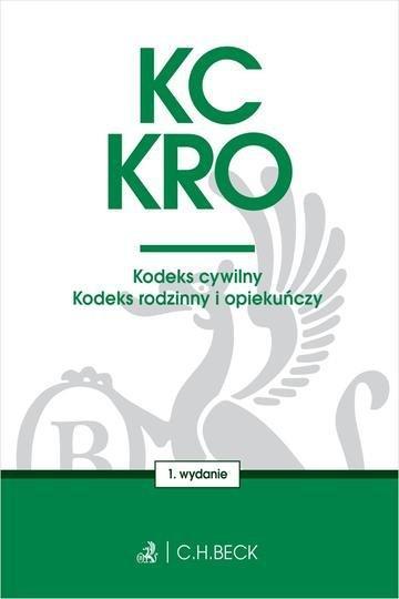 Okładka: KC. KRO. Kodeks cywilny. Kodeks rodzinny i opiekuńczy