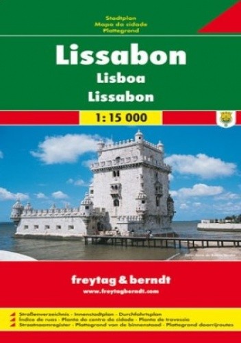 Lizbona. Mapa Freytag & Berndt 1:15 000