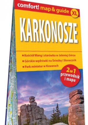 Karkonosze; laminowany map&guide XL (2w1: przewodnik i mapa)