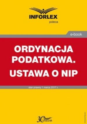 ORDYNACJA PODATKOWA. USTAWA O NIP