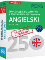 250 ćwiczeń z gramatyki i 250 zagadek z języka angielskiego z kluczem na poziomie A1-B2 PONS PAK2