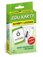 Alfabet i liczenie edu karty karty edukacyjne + gra memo