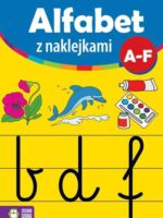 Alfabet z naklejkami a-f