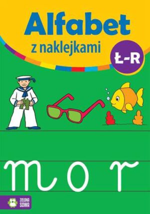 Alfabet z naklejkami ł-r