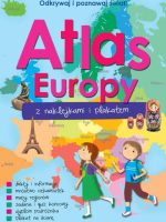 Atlas Europy z naklejkami i plakatem