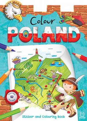 Colour poland sticker and colouring book for children