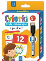 Cyferki karty edukacyjne z pisakiem 5+