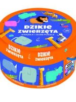 Dzikie zwierzęta książka z puzzlami w pudełku