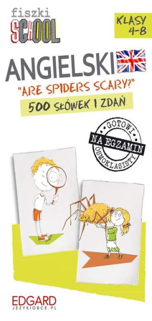 Fiszki angielski are spiders scary 500 słówek i zdań klasy 4-8