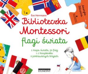 Flagi świata biblioteczka montessori