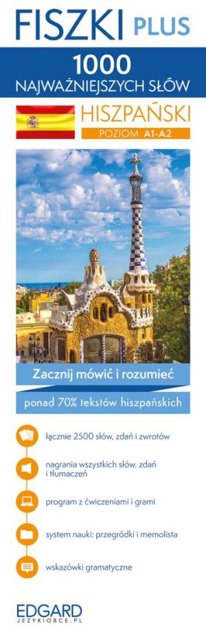 Hiszpański. 1000 najważniejszych słów. Fiszki PLUS wyd. 2