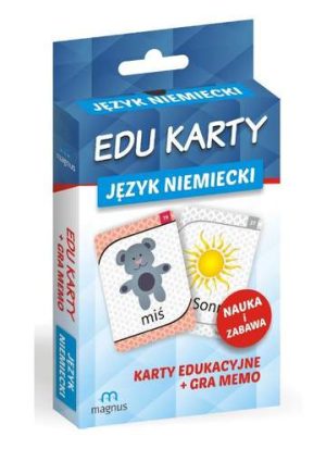 Język niemiecki edu karty karty edukacyjne + gra memo