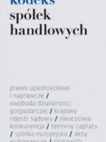 Kodeks spółek handlowych 01. 02. 2015