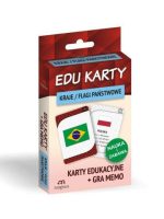 Kraje flagi państwowe edu karty karty edukacyjne + gra memo