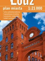 Łódź plan miasta 1:21 000 mapa foliowana