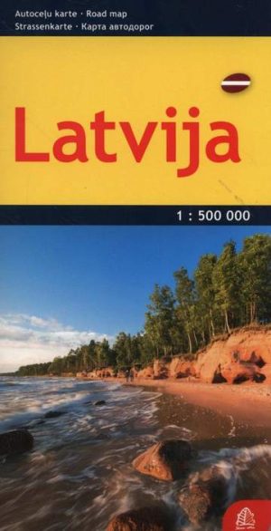 Łotwa mapa 1:500 000