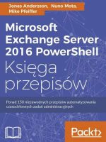 Microsoft exchange server 2016 powershell księga przepisów