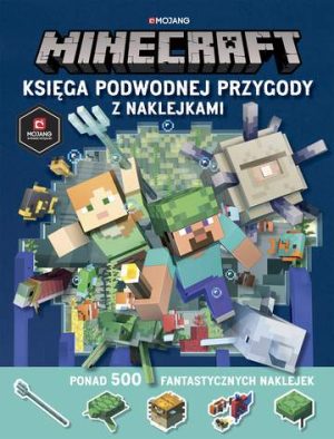 Minecraft księga podwodnej przygody z naklejkami