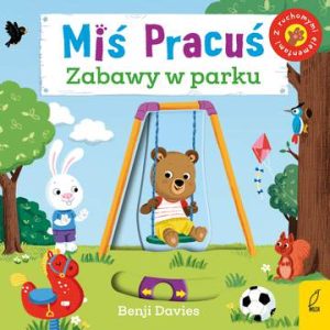 Miś Pracuś zabawy w parku