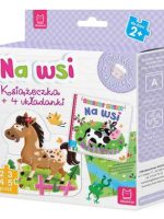 Na wsi książeczka i cztery układanki puzzle dla malucha