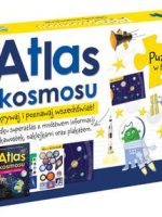 Pakiet atlas kosmosu z mapą i puzzlami