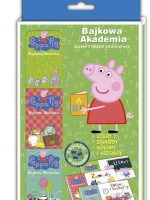 Pakiet bajkowa akademia Świnka Peppa litery zawody kolory i kształty