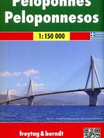 Peloponez mapa 1:150 000