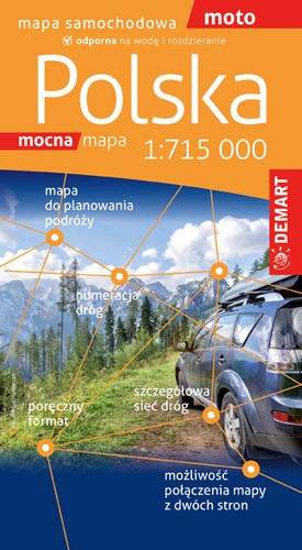 Polska. Mapa samochodowa 1:715 000