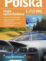 Polska mapa samochodowa 1:715 000 wyd. 2017