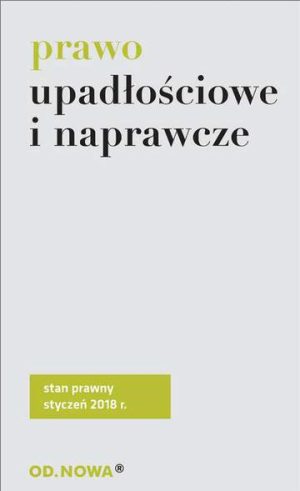 Prawo upadłościowe 01. 2018