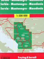 Serbia czarnogóra macedonia mapa 1:500 000