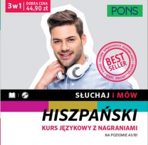 Słuchaj i mów PONS Kurs hiszpańskiego A1/B1 z nagraniami Trzy książki w pakiecie