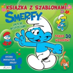 Smerfy smerfne niespodzianki książka z szablonami