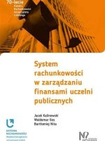 System rachunkowości w zarządzaniu finansami uczelni publicznych